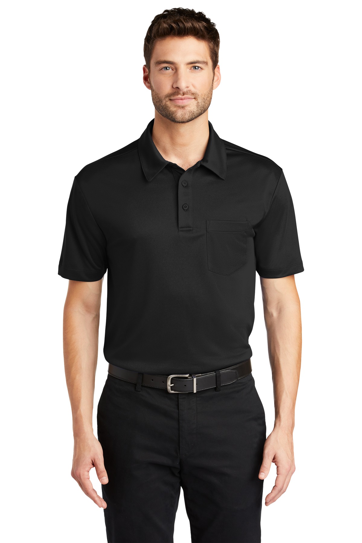 Port Authority Silk Touch Performance Pocket Polo....