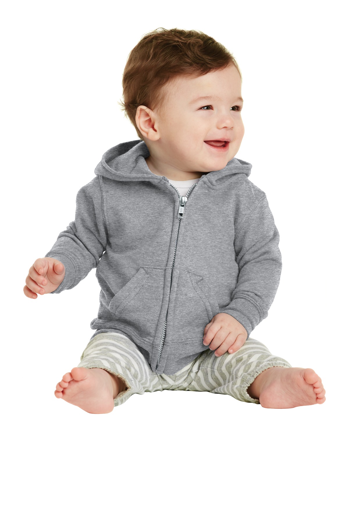 Port & Company Infant Core Fleece Full-Zip Hooded Sweatshirt....
